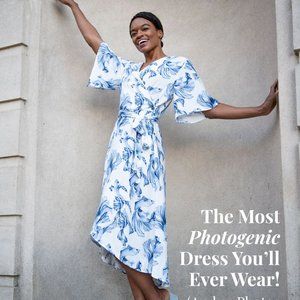 Betabrand Photogenic Wrap Dress